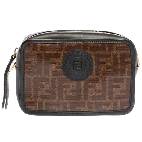 brown leather mini bag fendi|fendi camera bag.